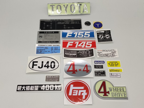 Toyota Land Cruiser Fj40 Calcomanias Y Emblemas F155 / F145 Foto 2