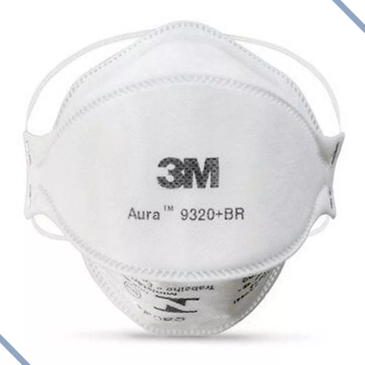 Kit 5 Máscaras 3m 9320 Aura + Br Pff2 Respirador N95 Anvisa