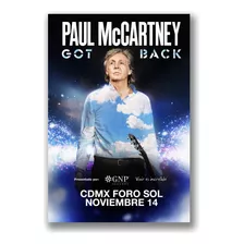 Poster Paul Mccartney Tour Got Back 2023 48x33cm En Tubo