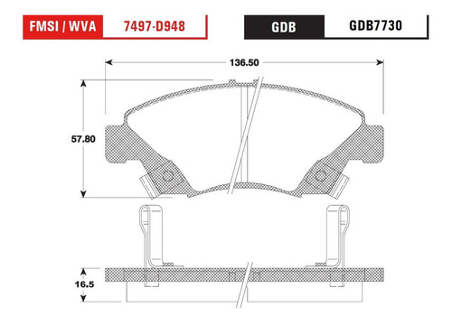 Balatas Trw Delanteras Honda Civic Del Sol 1994 A 1997 1 Jgo Foto 2