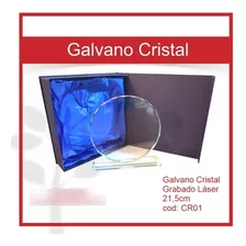 Galvano De Cristal 01 C/logo Y Grabado 21,5 Cms De Alto