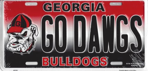 Foto de Georgia Bulldogs Van Dawgs Matrcula De Metal