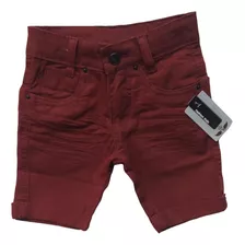 Bermuda Infantil Shorts Jeans Menino Colorido