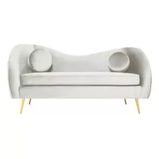 Sofá Salas Modernas Minimalistas Sillones Retro Lounge Color Nieve