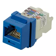 Panduit Conector Keystone Utp Rj45 Cat 6, Azul