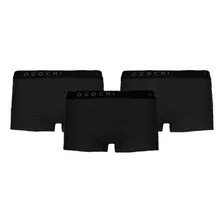 Kit 3 Cuecas Boxer Preto Ogochi Curta