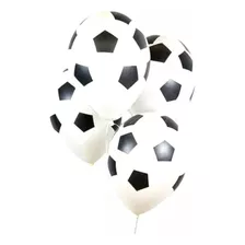 Lote 100 Globos Futbol Soccer N° 10 Estampados Q'wao Latex