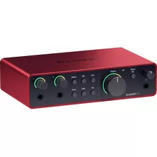 Focusrite Scarlett 2i2 Interfaz De Audio Usb-c 4ª Gen Color Rojo