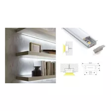 Kit C/ Perfis De Aluminio + Fita Led + Fonte