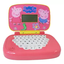 Laptop Infantil Educativo Peppa Pig Bilíngue Candide