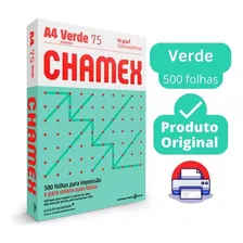 Papel Sulfite A4 Colorido Chamex 75g Verde