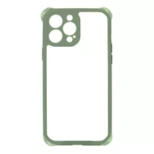 Carcasa Para iPhone 13 Transparente Reforzada Borde Color 