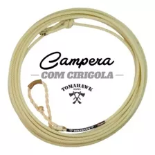 Corda Campeira Tomahawk Com Cirigola 13,6 Mts Cor Cinza