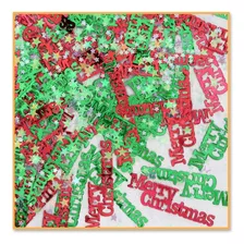 Confeti De Feliz Navidad, Rojo/verde
