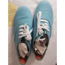 Zapatillas Keds Celestes Casi Sin Uso. Talle 37,5. Cordones