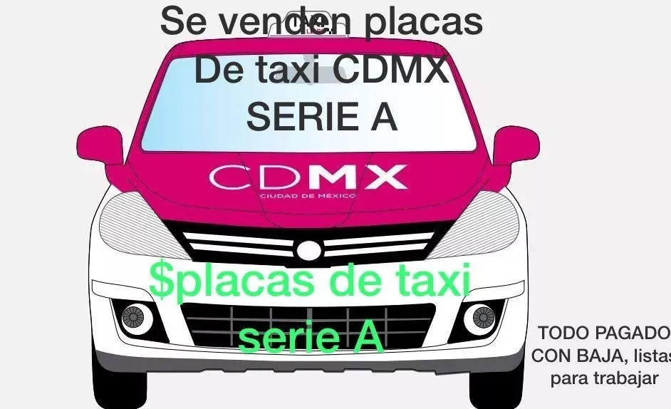 Placas De Taxi Cdmx Serie A