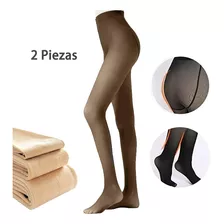 Medias Termicas Mujer Leggins Afelpados Transparentes 2pcs