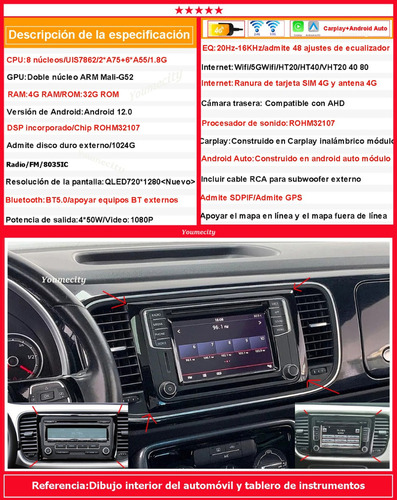 Auto Radio Estreo Android Gps Para Vw Beetle 2012-2019 Foto 4