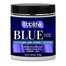 Máscara Tonalizante Blue 500gr Toplife Pronta