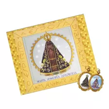 50 Cartão Com Medalha De Nossa Senhora Aparecida 