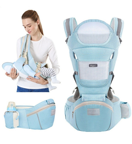 Mochila Porta Bebes Ergonómica Asiento Multifuncional 6 En 1