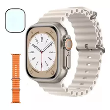 Relógio Smartwatch Feminino Masculino W68 Ultra Nfc Series 8 Cor Da Caixa Titanium