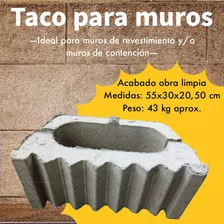 Tacos Para Muros De Contención Ecológicos