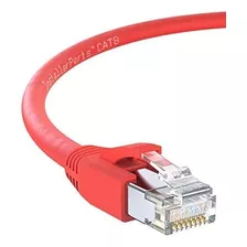 Installerparts Cable Ethernet Cat8 Cable 5 Ft - Rojo - Serie