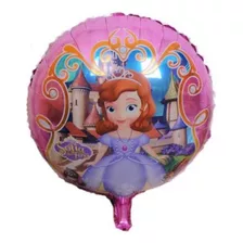 Set 22 Globos Princesa Sofia 45 Cm Con Varillas