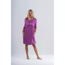 Pijama Vestido Maternal Mora Para Amamantar Nuevo!