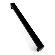 Manijon Inox Simple Negro Cuadrado C 800x40mm