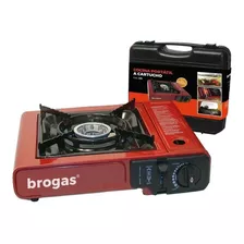 Calentador De Camping Brogas 465 Portátil Color Rojo Con Maletín