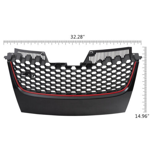 Vw Gti Gli Jetta Mk5 Honeycomb Style Front Bumper Upper  Oab Foto 2