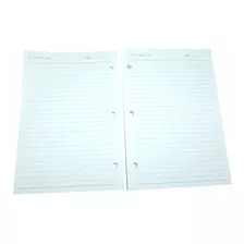 200 Refil Caderno Pequeno Argolado Pautado Grafiara 3 Furos