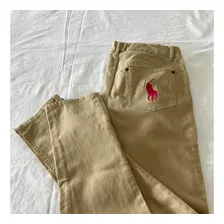 Pantalon Dama Polo Ralph Lauren Original Importado Beige T16