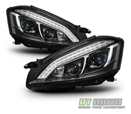 Black 2007-2009 Mercedes-benz W221 S-class Drl Led Proje Yyk Foto 2