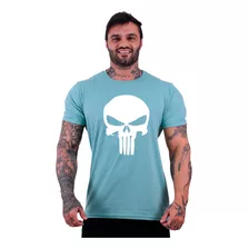 Camiseta Tradicional Masculina T-shirt Caveira Vingadora