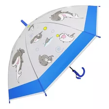 Paraguas Infantil Colorido Reforzado Silbato Diseño Liviano