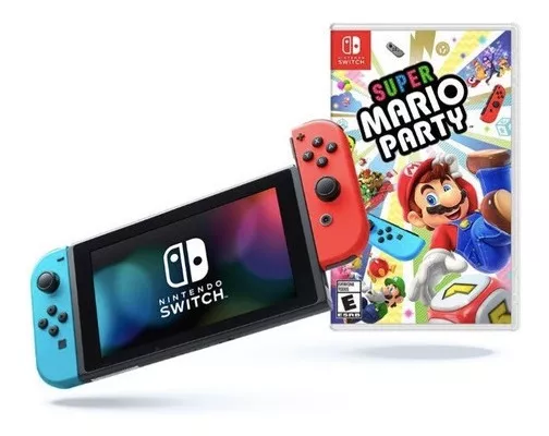 Consola Nintendo Switch Neón Lt2 + Juego Mario Party 