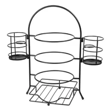 Creative Home 502733-tier Escurreplatos Con Soporte Extrable