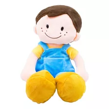 Boneco De Pano Sorridente Roupa Azul