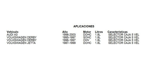 Reten Selector Caja Volkswagen Jetta 1988 1.8l Oep 5 Vel Foto 5