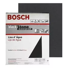 Kit C/ 25 Lixa D'agua G600 Folha 230x280mm Bosch