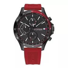 Reloj Tommy Hilfiger Caballero Color Rojo 1791722 - S007