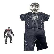 Fantasia Infantil Homem Aranha Venom C Máscara Envio Já