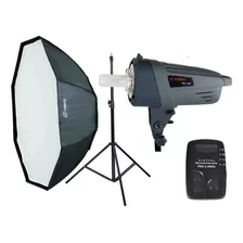 Kit Flash Estudio Visico 300w Soft Octo120cm Pie P/ Newborn