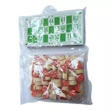 Juego Loteria Lota Bingo Clasico Numeros De Madera