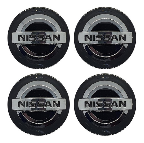 4 Centros Tapa De Rin Nissan 54mm Versa Altima Sentra 350z Foto 2