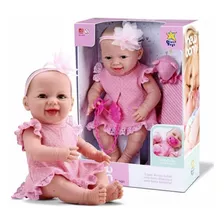 Boneca Bebê New Born Menina Dengo C/ Acessórios - Divertoys