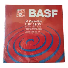 Caja Diskettes Basf 5 1/4 Doble Densidad 
